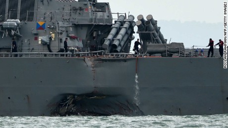 10 US Sailors Missing After Destroyer Collides With Ship