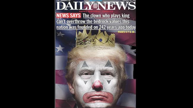 US Newspaper Mocks Trump As a ‘clown’
