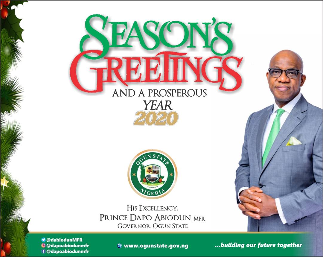 Christmas: Abiodun Felicitates With Christians, Urges Them To Pray For Peace