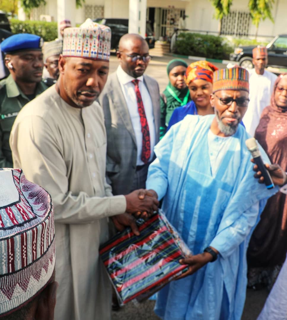 IDPs: Jaiz Bank Meets Governor Zulum, Donates 600 Bags of rice
