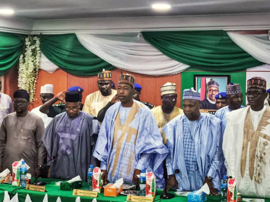Zulum Attends Northeast Governors’ Meeting in Gombe