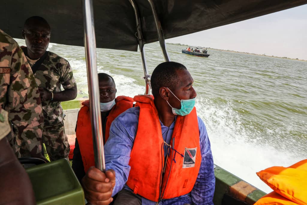 Zulum Visits 28 Communities Via Boat, Assesses 750 Resettlement Houses