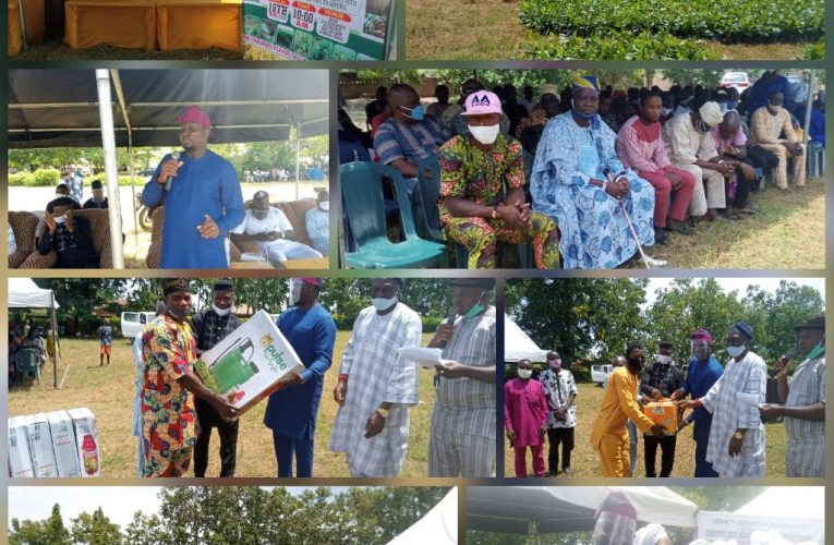 Cornelius Adebayo Foundation Provides Farm Implements, Cashew Seedlings For Farmers in Kwara