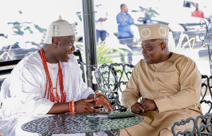 Ooni of Ife visits Lagos Assembly, meets with Obasa