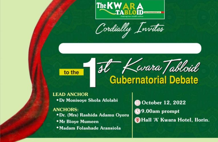2023: Kwara Tabloid To Hold Governorship Debate Wednesday