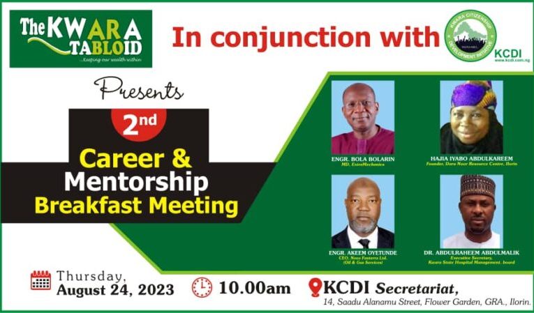 Kwara Tabloid In conjunction With KCDI Host 2nd Mentorship Programme Thursday