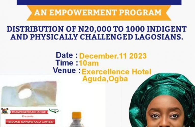 Ibijoke Sanwo-Olu Cares: Santa Claus Comes Early for Aged, PLWDs, Others