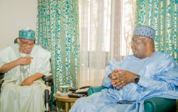 Former President, IBB hosts Gbenga Hashim in Minna