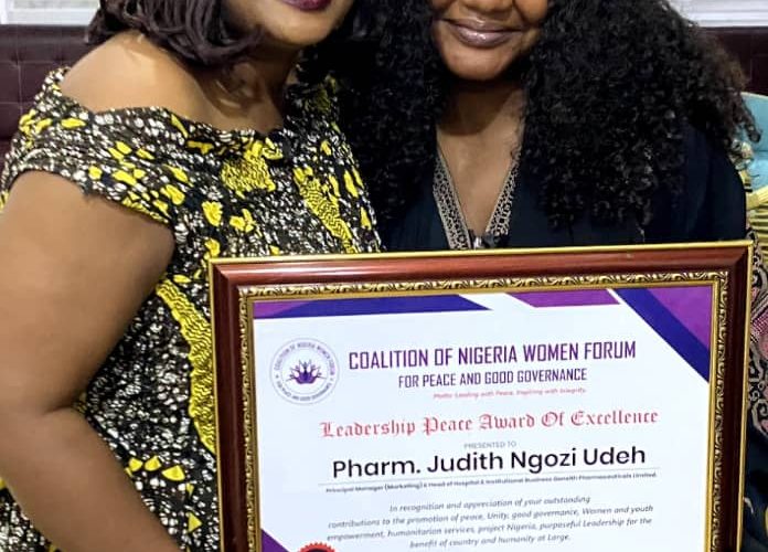 Udeh Bags Leadership Peace Award, Says Women Deserve Supportive Environment To Thrive