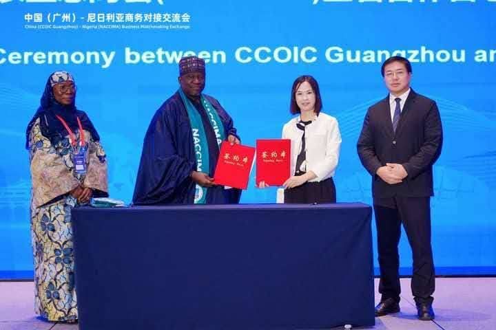 NACCIMA Signs MoU With China Chamber of Commerce in Guangzhou