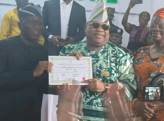 Osun 2026: Adeleke Receives Certificate of Return