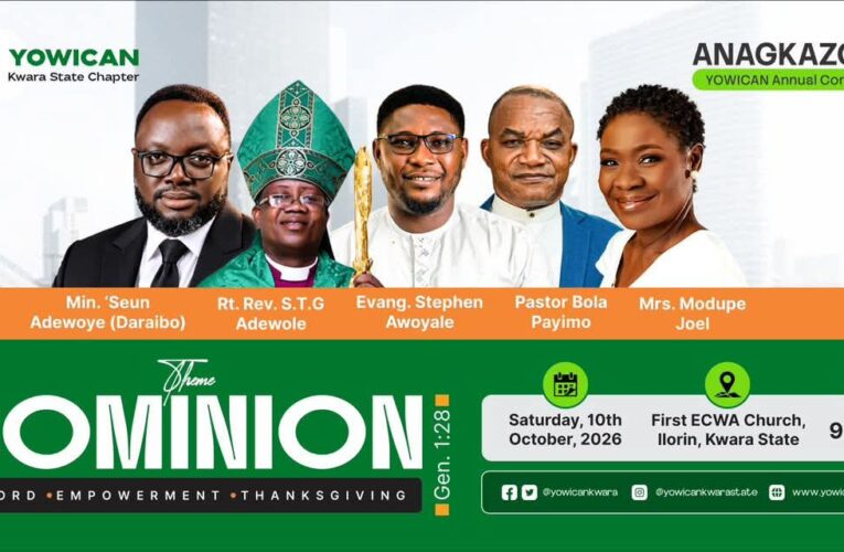 Payimo, Deputy Governor’s Aide, Adewoye To Speak at Kwara YOWICAN Convention
