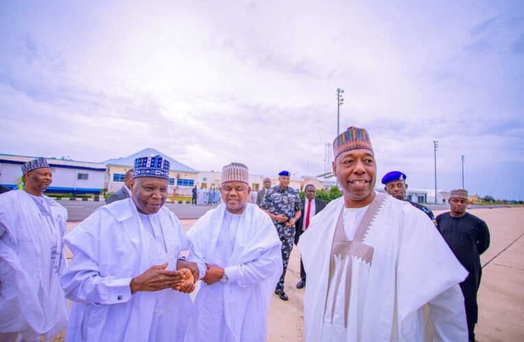 Governor Inuwa Arrives Borno for North-East Governors’ Forum Meeting